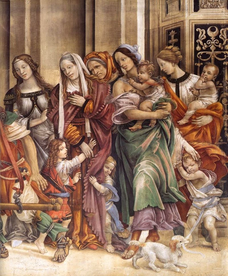 Filippo Lippi - Santa MariaSan Filippo. Il miracolo della resurrezione della fanciulla Drusiana, dettaglio